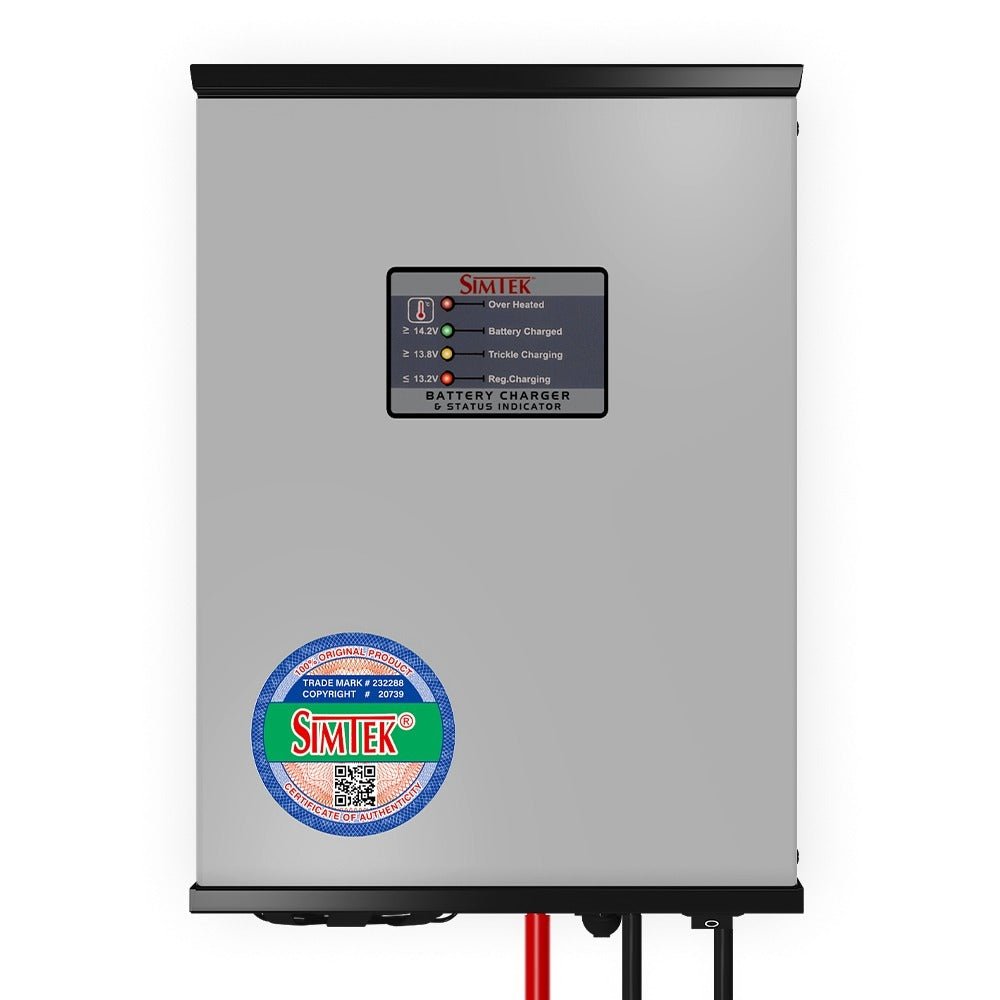 Simtek Smart 3-Stage Charger Fully Automatic  12V 10A — solar equipment in Lahore, Pakistan
