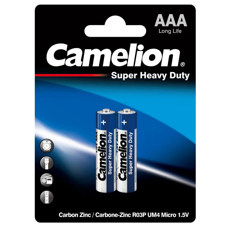 Camelion Super Heavy Duty 1.5V Batteries – AAA (Pack of 2) — solar equipment in Lahore, Pakistan