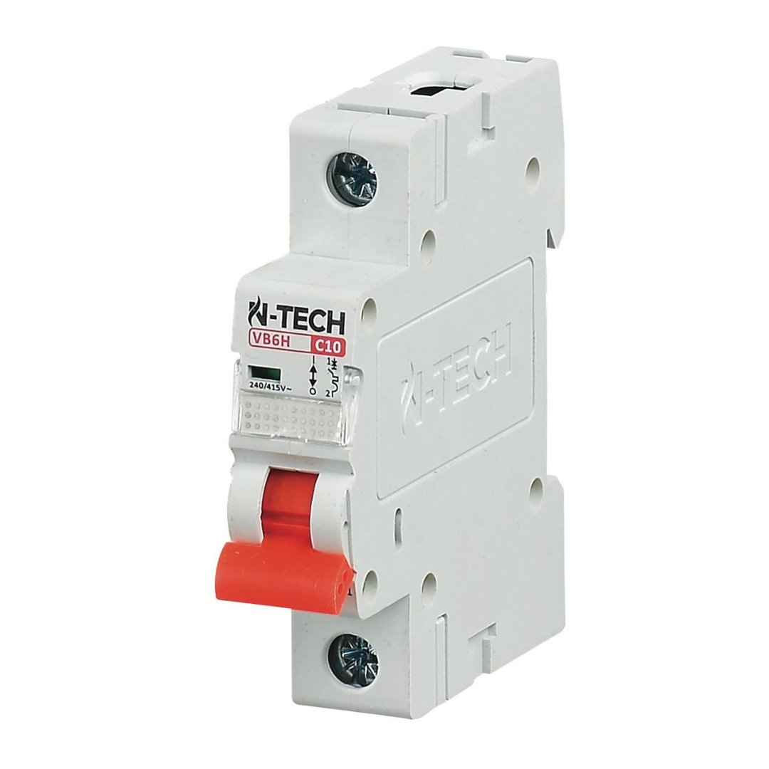N-Tech VB6H 1 Pole AC MCB Overload & Short-Circuit Protection — solar equipment in Lahore, Pakistan