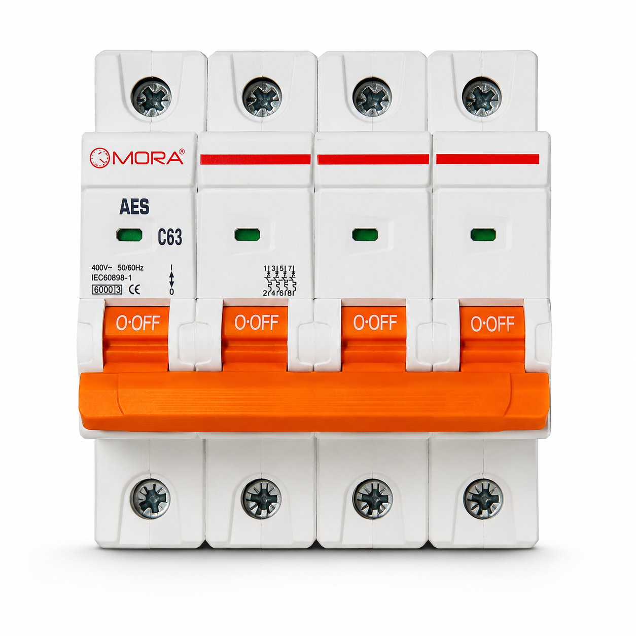 Mora 4P 63A AC Circuit Breaker — solar equipment in Lahore, Pakistan