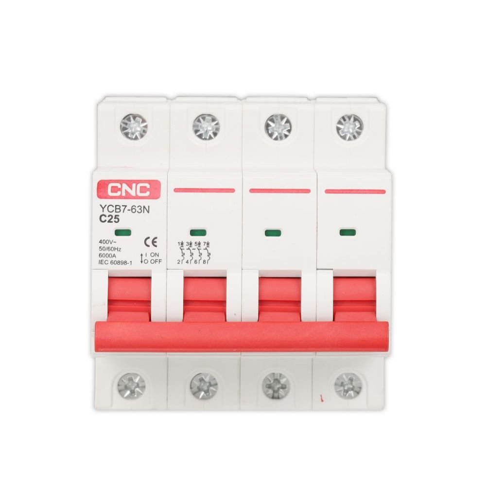CNC YCB7-63N 4P AC MCB Circuit Breaker — solar equipment in Lahore, Pakistan