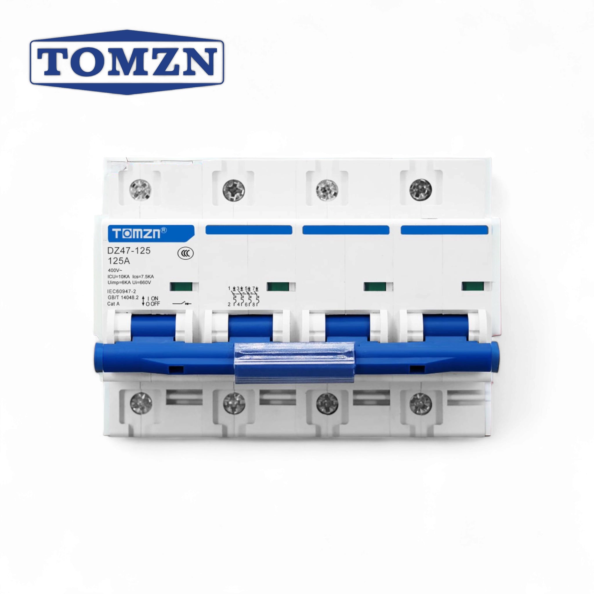 Tomzn 4P AC Circuit Breaker 400V 125A — solar equipment in Lahore, Pakistan