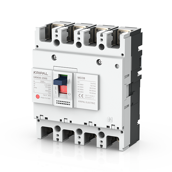 Kripal UKM30100S 4-Pole 100A AC Moulded Case Circuit Breaker (MCCB) — solar equipment in Lahore, Pakistan