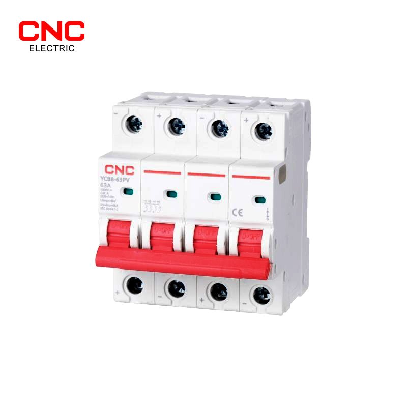 CNC YCB8-63PV 63A 4P DC 1000V MCB Photovoltaic Circuit Breaker — solar equipment in Lahore, Pakistan