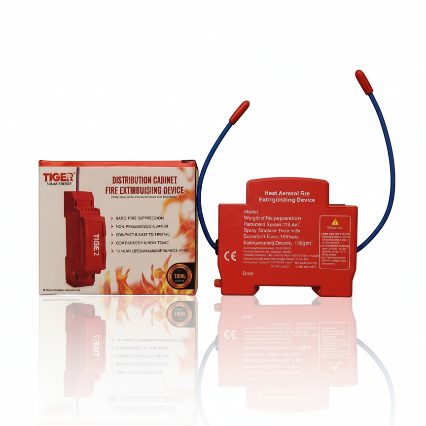 Tiger Fire Extinguishing Device Din rail for Distribution box | Automatic Electrical Fire Suppression System — solar equipment in Lahore, Pakistan