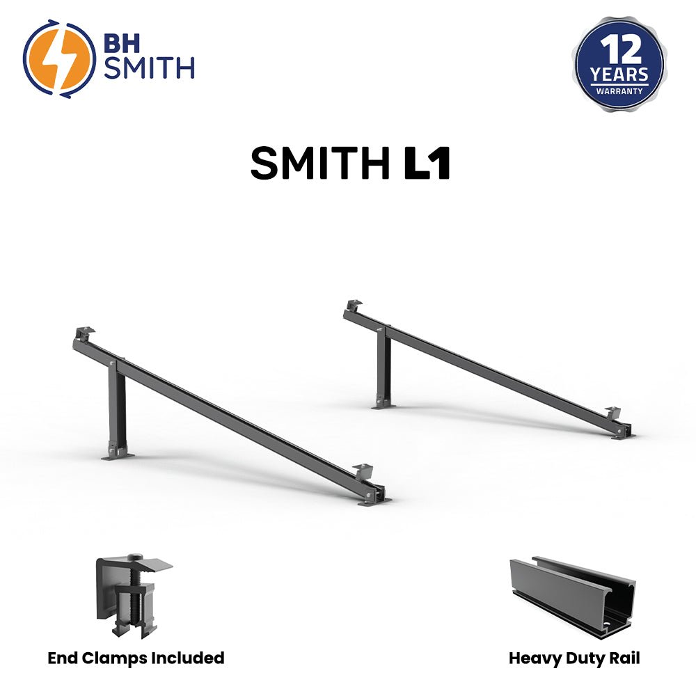 BHS Aluminium Smith L1 Solar Structure with clamps For Single Solar Panel — solar equipment in Lahore, Pakistan