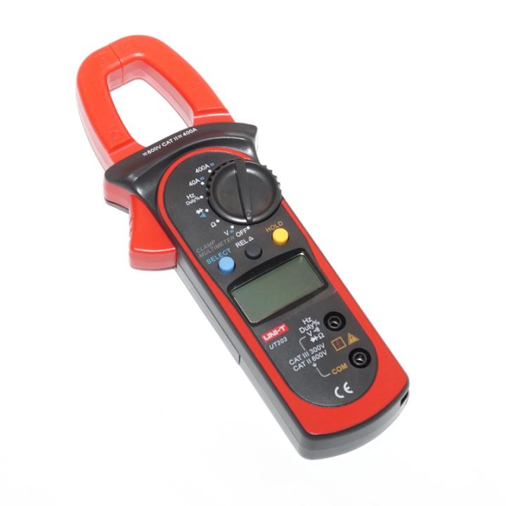 UNI-T UT-203 Digital Clamp Multimeter DC/AC Voltage & Current, resistance, frequency, duty cycle, continuity Tester. — solar equipment in Lahore, Pakistan