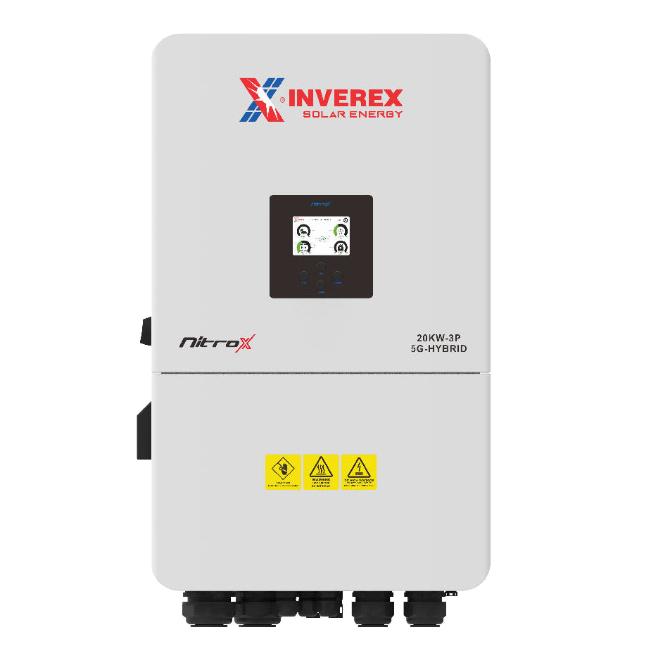 Inverex Nitrox 20 KW - 48 V 5G LV Hybrid Solar inverter (Three phase) — solar equipment in Lahore, Pakistan